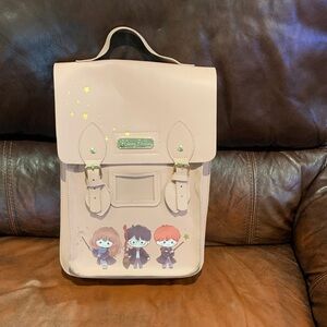 Cream Kids Backpack with Cartoon Design